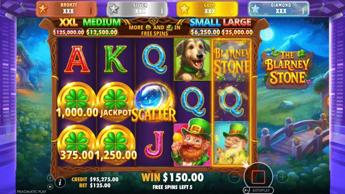 The Blarney Stone - roue bonus Jackpot Reveal
